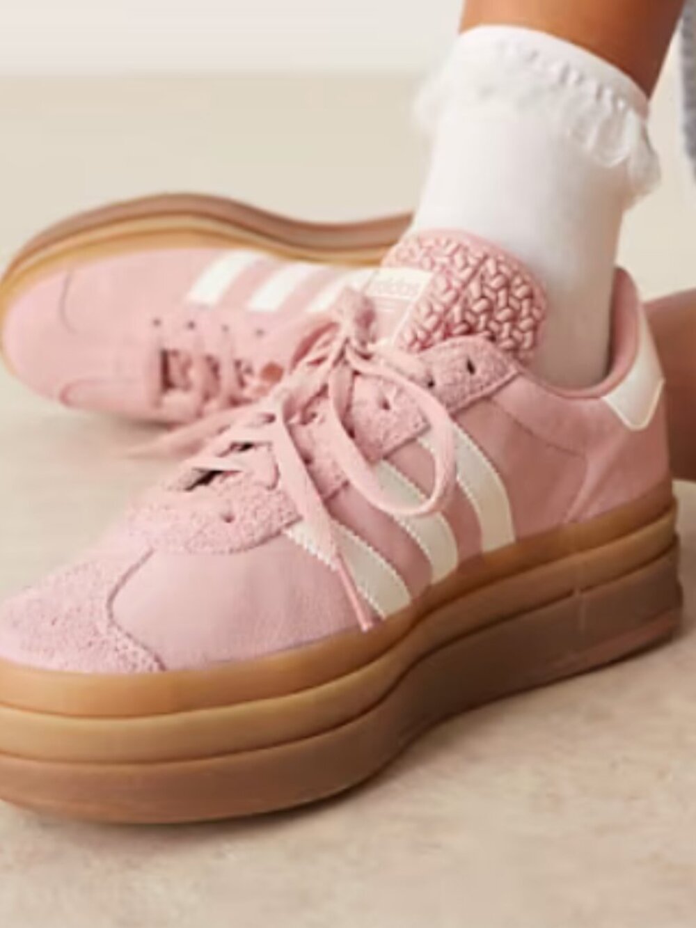 Barely Worn Pink Adidas Gazelle Bold W6.5